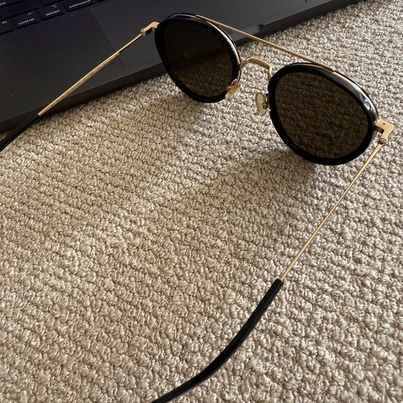 Celine Round Mia Sunglasses CL 41424/S Black - Picture 6 of 7